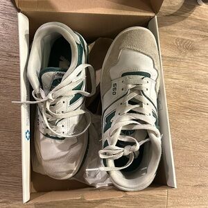 New Balance 550 white green grey